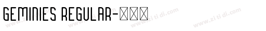 Geminies Regular字体转换